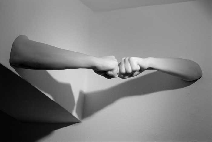 Family relationships, 1997, polyester, 12x85 cm